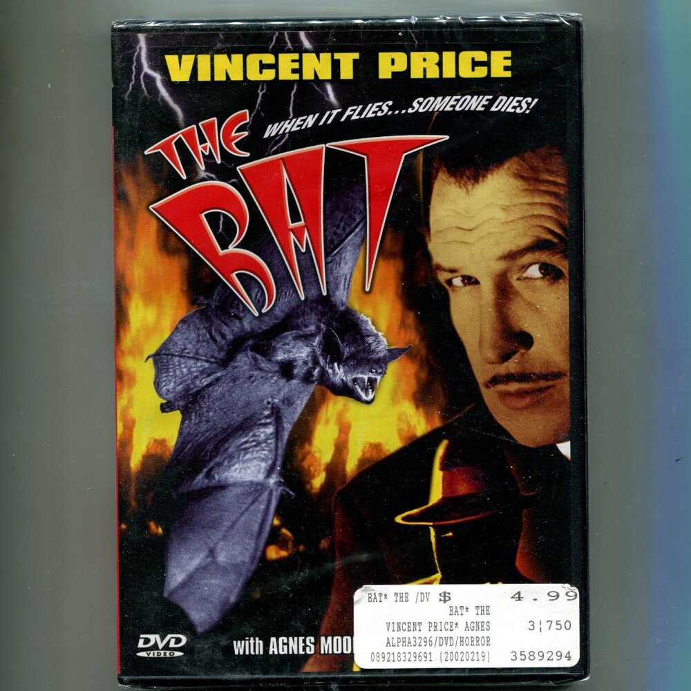1959 The Bat B&W Movie DVD